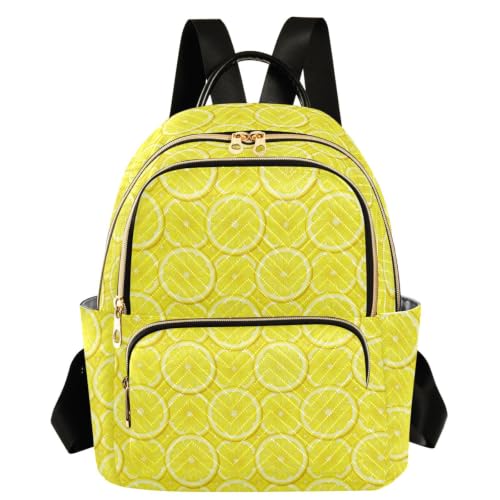 Mochila con múltiples bolsillos Lemon Cool Juicy S pequeña para mujer con estampado animal