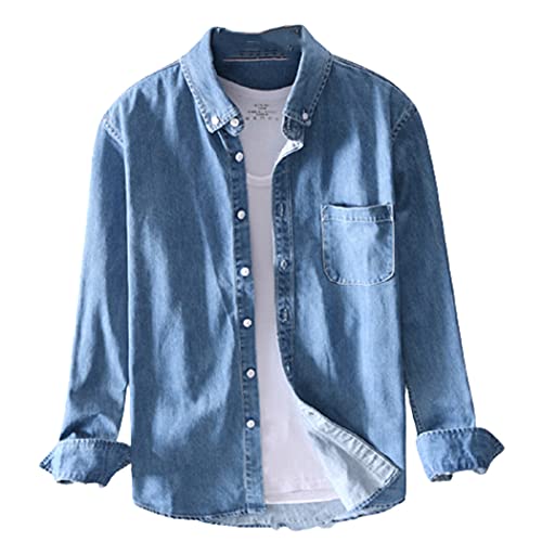 Chemise homme bleu foncé XL : le confort rétro contre le coup de fraîcheur