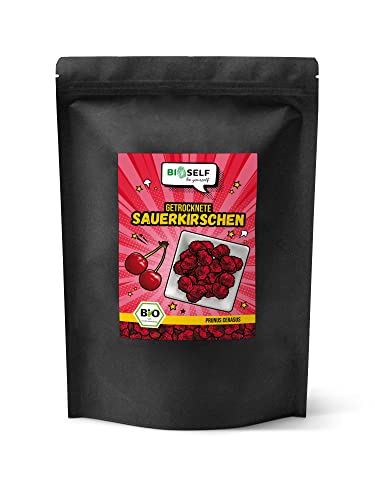 Bioself BIO Sauerkirschen, getrocknet, ohne Zucker und Zusätze, ungeschwefelt & entsteint (1 kg) Cover