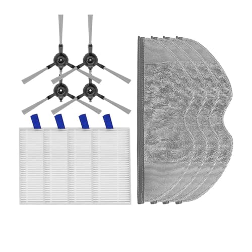 ZQKKLK Compatible with Xiaomi Robot Vacuum E5 / C108 Side Brush Mop Hepa Filter Robot Vacuum Cleaner Accessories Part Spare(Set N)