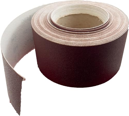 SUNGOLD abrasivos gancho y bucle f-heavy peso papel de lija rollos 60 para lijadoras de tambor, 66823