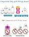 Straw Cup Soft Conversion Kit for Philips Avent Natural Baby Bottle, Toddler Transition Kit with Silicone Straw Top Nipple, Weighted Straw, Bottle Handle, Cleaning Brush, Spill-Proof, BPA-Free, 3-Pack
