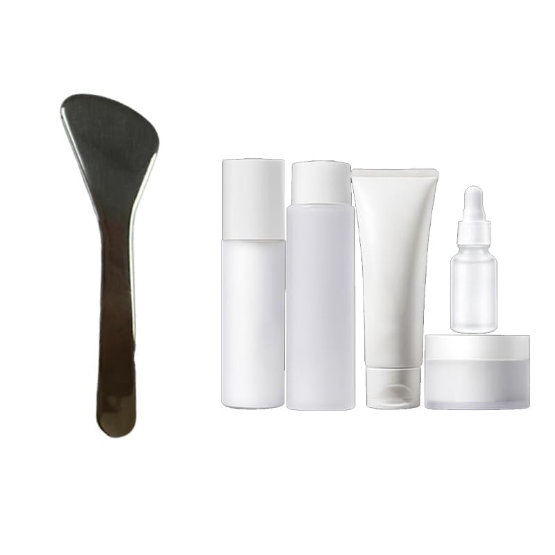 8Pcs Mini Metal Cosmetic Beauty Spatulas, Stainless Steel Skincare Spatulas,Small Makeup Spatula, Makeup Cream Spoon,Mini Beauty Heart Spoons for Mixing and Sampling Masks Skin Care Creams Eye Cream