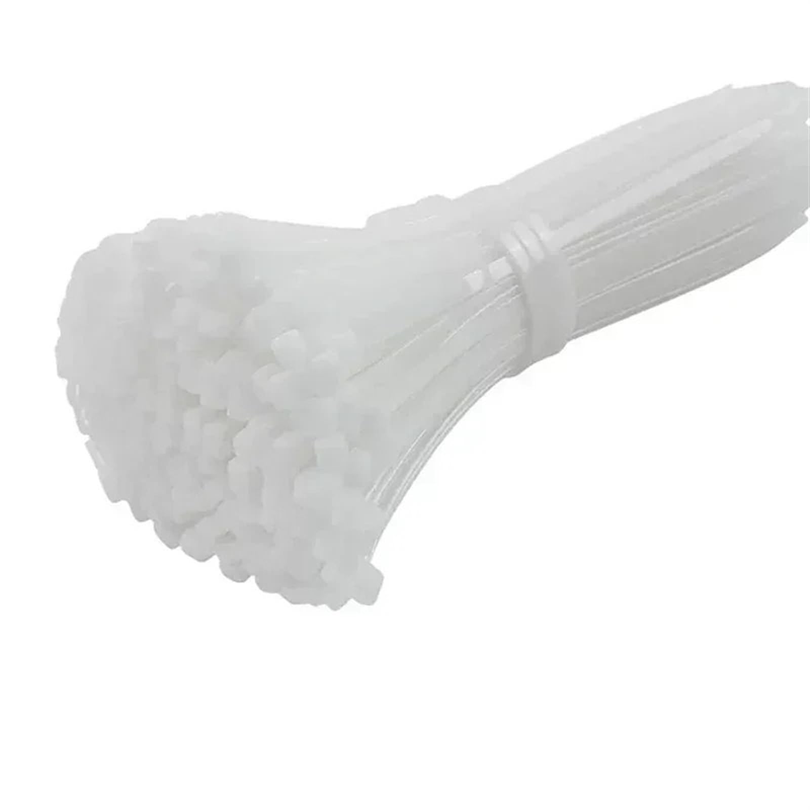 L6nqiag White-(3X150mm) Nylon Cable Ties Plastic Nylon Cable Tie Self-Locking Cord Ties Straps Fastening Loop Adjustable Wire Home Hardware Organizer(,100Pcs)
