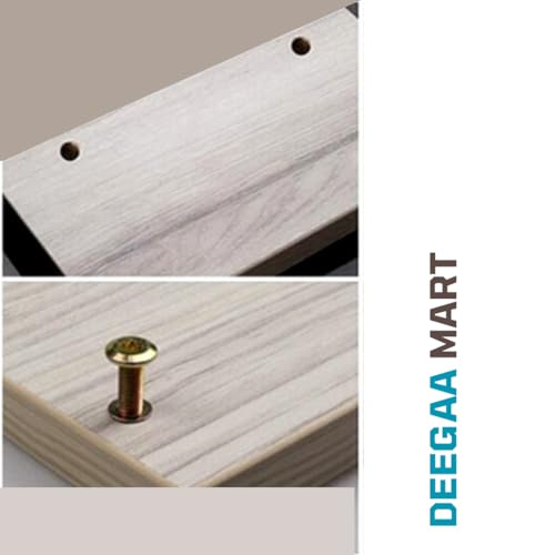 Image of DEEGAAMART Zinc Alloy Threaded Wood Inserts Hex Socket Drive Nuts & Bolt Fasteners for Furniture, Wood Plugs, and Screw Hole Repair (M6x30, 15, Set)