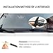 OEM Quality 22''+22'' FAPIUO Premium All-Season Automotive Replacement J-Hook Silent Wiper Blades (Set of 2)