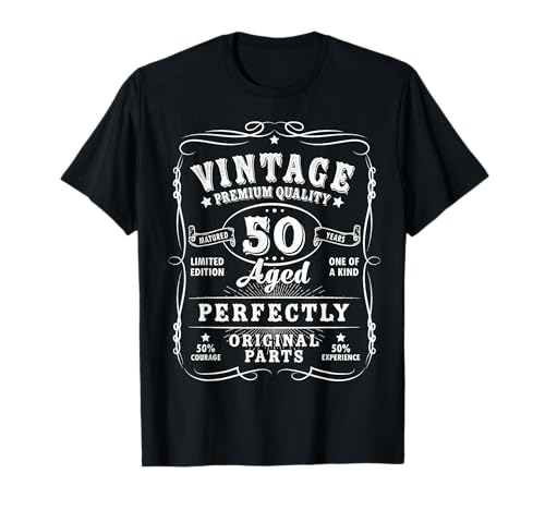 Vintage 50th Birthday Decorations Men Funny 50 Birthday T-Shirt