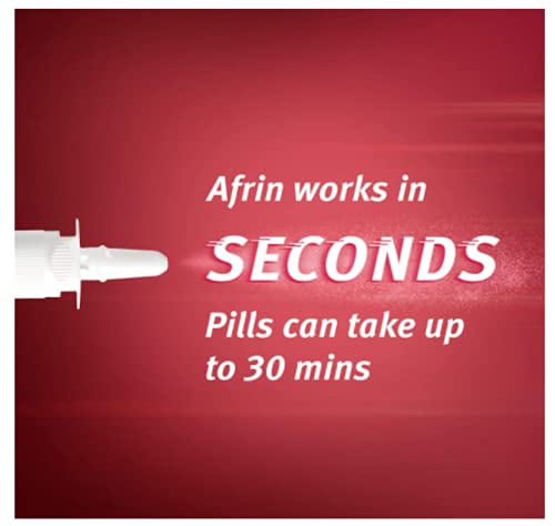 Afrin No Drip Severe Congestion 12 Hours Relief Nasal Decongestant Bottle, 0.67 Fl Oz (Pack Of 2) #TOP7
