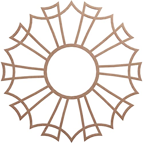 Image of Ekena Millwork 32 inchOD x 11 1 /4 inchID x 3 /8 inchT Augustus Wood Fretwork Pierced Ceiling Medallion, Wood (Paint Grade)