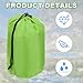 PATIKIL Stuff Sack, 9 x 16 Inch Waterproof Outdoor Storage Sack Portable Drawstring Dust Flap Bag Lightweight Bag for Camping Hiking Travel, Green