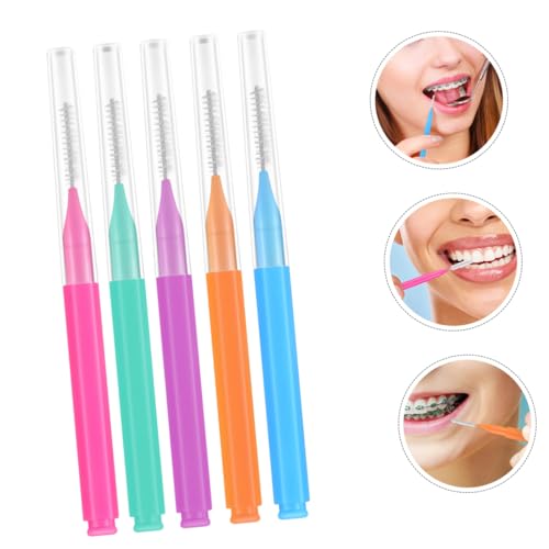 SAFIGLE 50Stücke Teiliges Interdentalbürsten für Zahnpflege mit Borsten Effektive Zahnreinigung für Zahnzwischenräume Ergonomisches Design für Optimalen – Bild 8