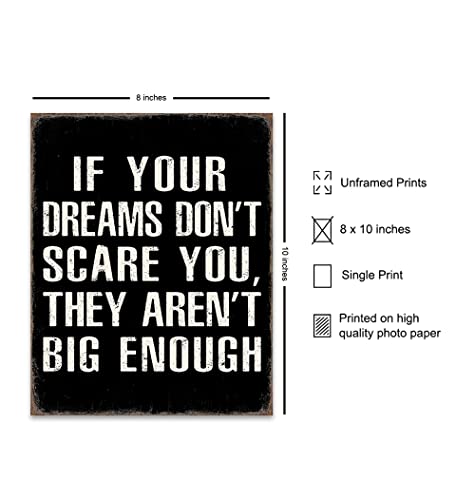 Poster Wall Art - 8X10 Motivational Posters - Sports Wall Decor - Gym, Man Cave, Bar, Bedroom, Home Office Decor - Inspirational Positive Quotes Sayings - Men, Boys, Entrepreneur Gifts #TOP1