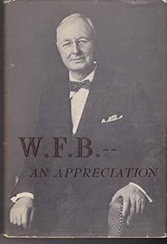 Hardcover W.F.B. An Appreciation Book