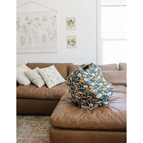 Baby Car Seat Covers- Multi-Use Carseat Canopy For Babies, Stretchy Infant Carseat Cover Boy, Shower Gifts For Unisex Boys And Girls（Green Floral） #TOP2