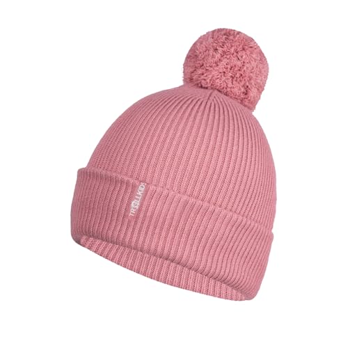 Trollkids Girls Holmenkollen Bobble Cap 54, Antique Rose