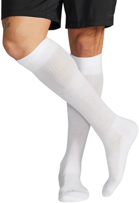 ActiveWick Men's Over-the-Calf Compression Socks – Wicking Channels, Mesh Ventilation & Copper Znergy Anti-Odor