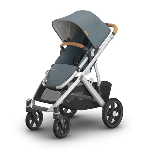 UPPAbaby Vista V3 Convertible Single-to-Double Stroller for Baby & Toddler, 30+ Configurations, Travel System Compatible, All-Wheel Suspension, XL Basket – Jake (Charcoal/Carbon Frame) by UPPAbaby - Used condition - CA$1078.49