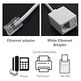 Vestoryyer 1 PCS RJ11 to BT Socket Adapter,bt digital voice adapter Phone to Ethernet - Universal Compatibility for Phones, Modems, Routers & Printers,4-Wire Female Converter, 10cm Cable Length - Image 5