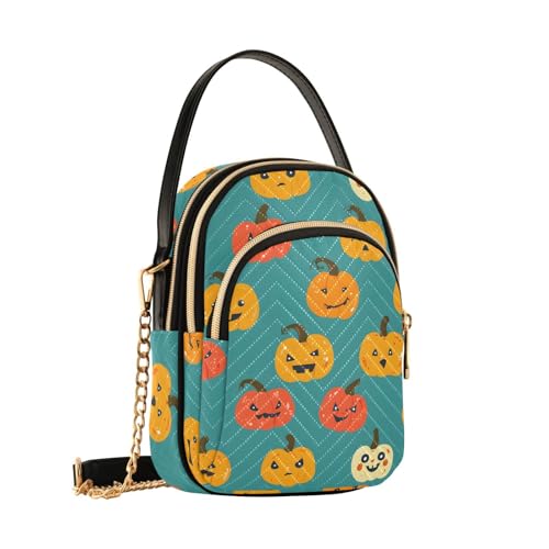 Sac à bandoulière citrouille Mnsruu, rangez vos cartes et monnaie dans ce petit sac à main fille