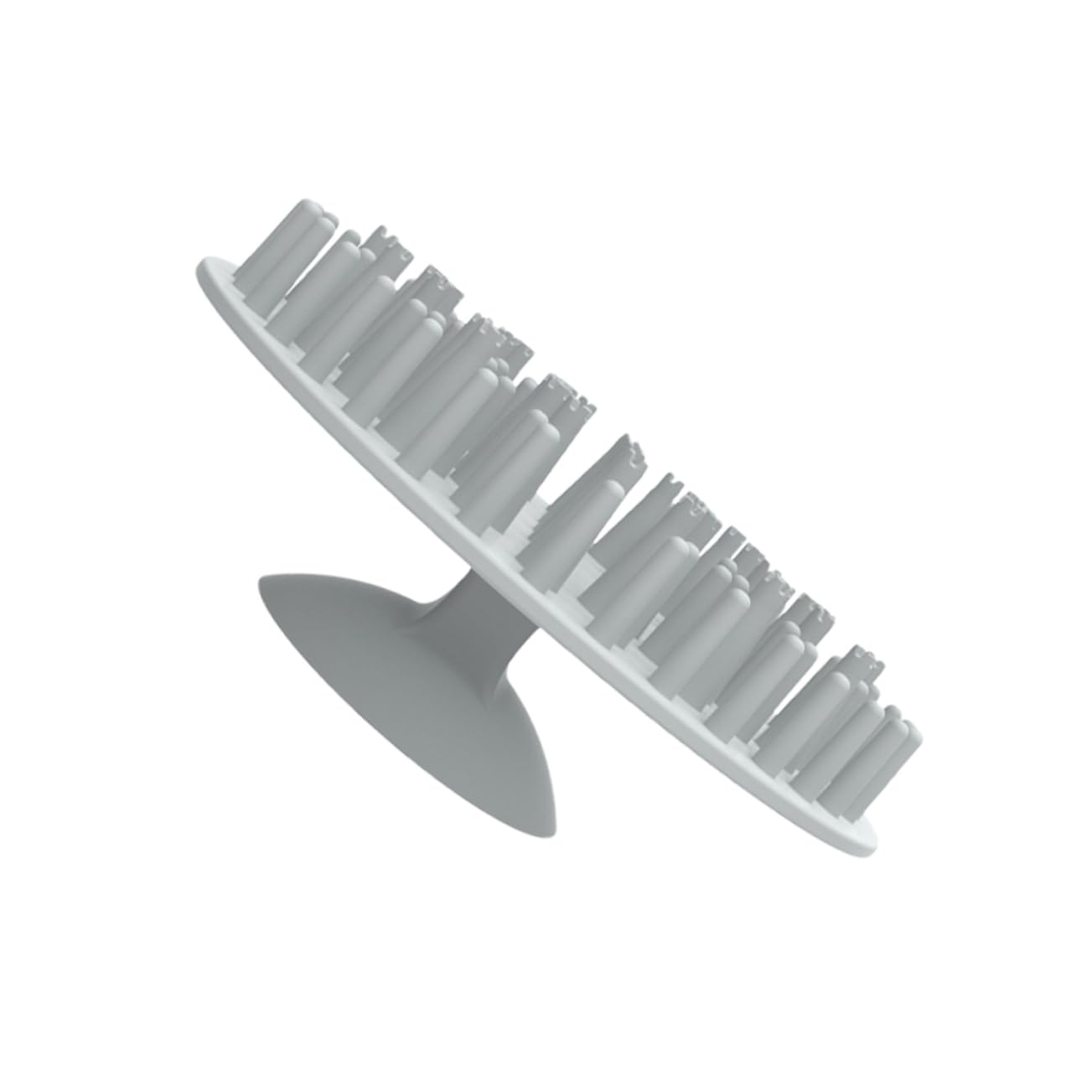 BESTonZON Pet Bathing Brush Silicone Cat Grooming Brush for Dogs Cats Multi Functional Hair Cleaning Tool with Massage Function Gentle Bristles for Improved Circulation Grey