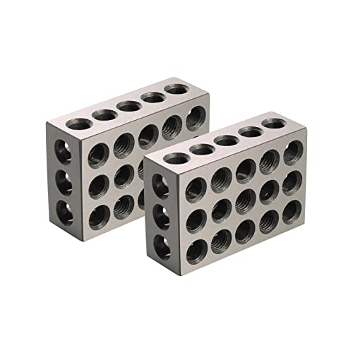 Bloque patrón de 23 agujeros en acero endurecido de 25-50-75mm para fresado de precisión 3