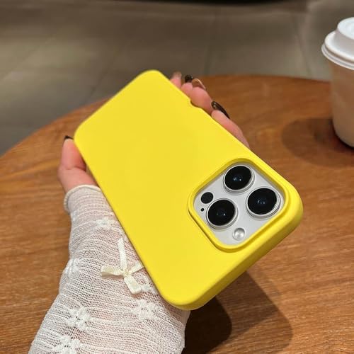 Coque arrière magnétique jaune pour iPhone 14 antichoc idéale pour le quotidien