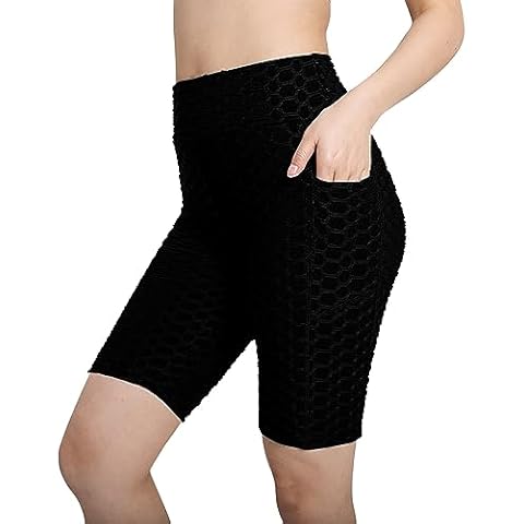 Mrat High Waisted Honeycomb Scrunch Shorts Cover