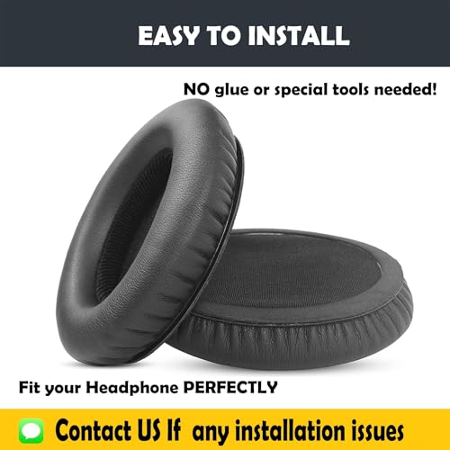 Almohadillas para auriculares y cojín para diadema KNS 8400 para auriculares KRK KNS 6400/KNS 8400, con cuero proteico y espuma viscoelástica miniatura 5