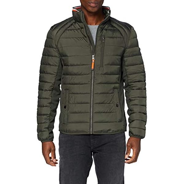 TOM TAILOR Uomini Hybride jas met opstaande kraag