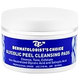 Dermatologist's Choice Extra Strength Chemical Peel 10% Glycolic Peel Cleansing Pads With Salicylic Acid — 50 Pads