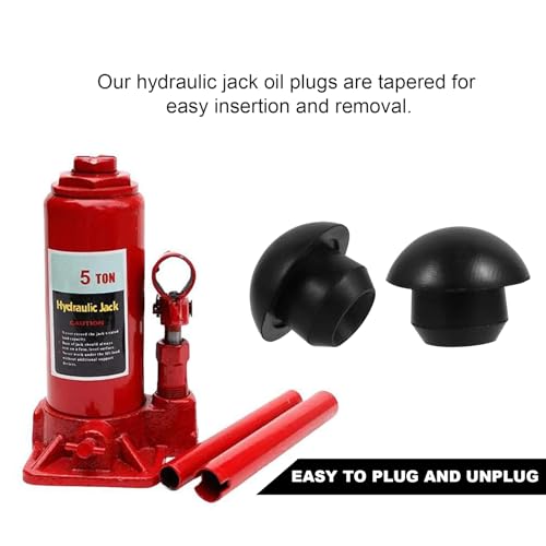 Image of DXNQ 12 PCS Bottle Jack Oil Filler Plugs, Rubber Conical Car Hydraulic Jack Oil Fill Plug Replacement, Portable Floor Bottle Plugs for Oil Reservoir Plug Seals Nozzle Repair Parts