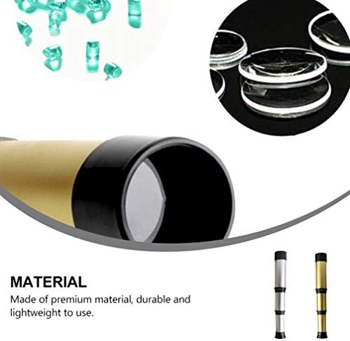 NUOBESTY 2pcs Pirate Monocular Telescope Retractable Handheld Telescope Portable Spyglass Kids Educational Science Toys Telescope for Kids Travel Watching Games