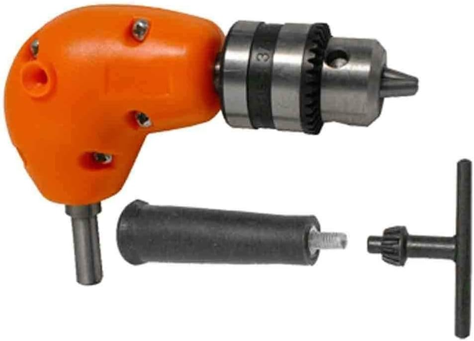 Right Angle Drill Attachment Chuck Adapter Electric Power Cordless 3/8 90 Degree,Jikkolumlukka