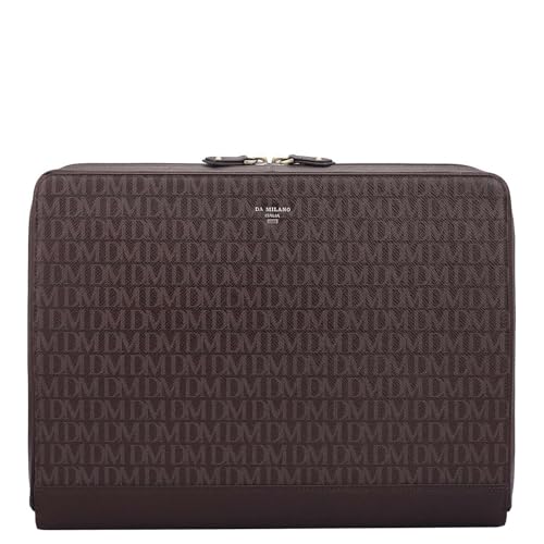 Image of Da Milano Leather Laptop Bag for Men & Women - Fits Up To 14 inch Laptop (10115S)