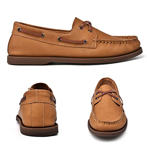 Mens Boat Shoes Leather Casual Dress Shoes Classic Loafers4