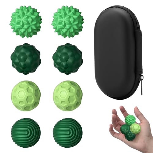 8 bolas magnéticas silenciosas, bolas magnéticas verdes para niños, para el estrés, para relajación instantánea y concentración en la oficina y el hogar