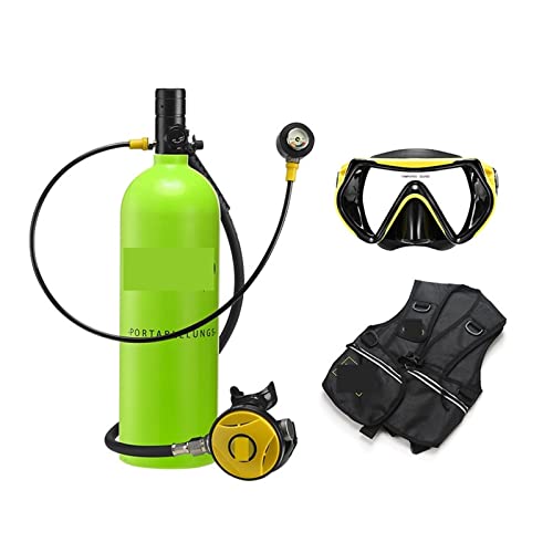 Equipo de buceo submarino con medidor de presión residual para mayor seguridad