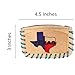 Needzo Faux Leather Texas Boho Coin Purse, Western Cowboy State Themed Fashion Accessories, Decorative Pouches for Jewelry, Change, Trinkets, and More, 4.5 Inches