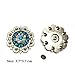 Berry Conchos with Screws Metal Flower Rhinestone Conchos 12 Pieces (Color4)