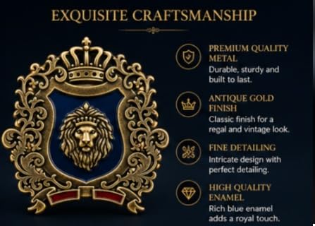 Image of TRIPIN Lion Design Lapel Pin for Men - Metal Suit Pin, Stylish Blazer Jacket Brooch for Wedding, Business & Formal Wear