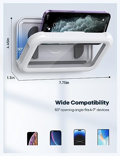 image for Lamicall Shower Phone Holder Waterproof - 480° Rotatable Retractable 