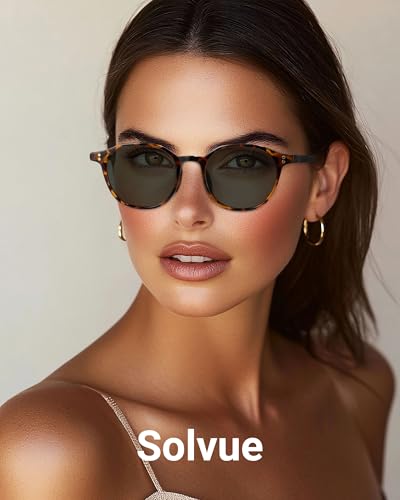 Retro Round Polarized Sunglasses for Men Women Vintage Stylish Frame UV400 Protection Lightweight Frame3