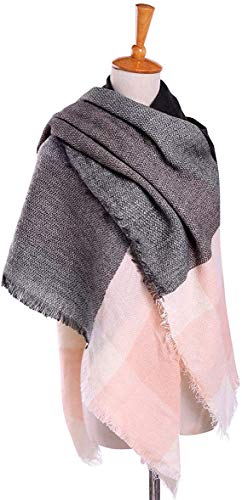 Boolavard Plaid Cashmere Feel Classic Soft Luxurious Winter Scarf For Men Women3
