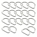 CRAFTMEmore D-Ring Findings Metal Non Welded D Rings for Belts Bags Landyard Leathercraft Available 4 Colors 3/4 & 1 Inch Pack of 20 (1 Inch, Silver)