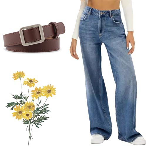 Women's Sweatpants That Look Like Jeans, Seraphae Sweatpant Jeans, Wide Leg, Dark Blue, XS/S/M/L/XL