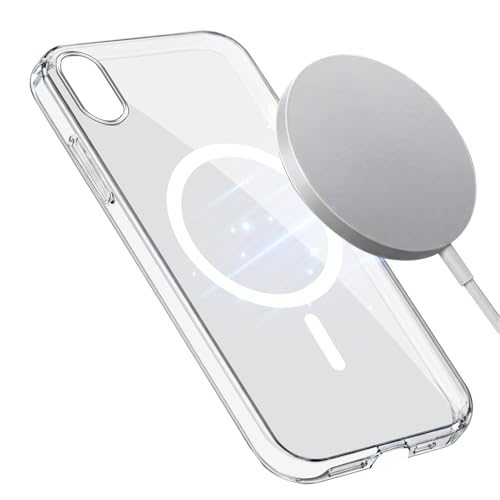 Image of Jkobi Lifetime Anti-Yellow MagSafe Compatible Clear Back Cover Case for Apple iPhone XR (Sleek Hard Crystal | Shockproof and Camera Protection)