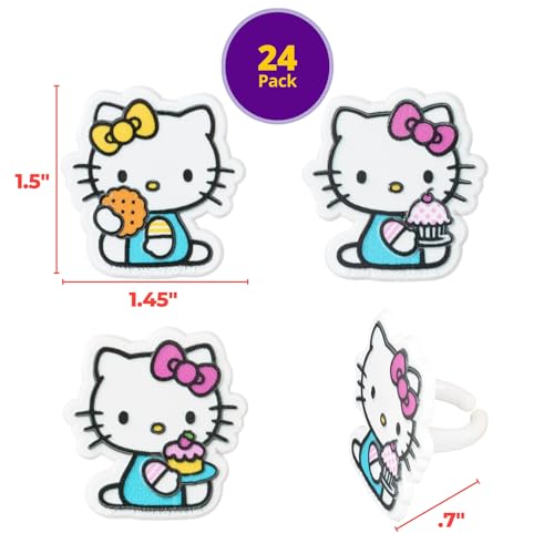 Decopac 47798 Hello Kitty® Rings, Cupcake Decorations Featuring Hello Kitty And Mimmy thumb #3