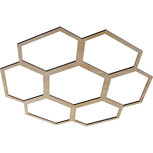 Image of Ekena Millwork 26 inchOD x 11 1 /8 inchID x 1 /4 inchT Florin Wood Fretwork Pierced Ceiling Medallion, Hickory