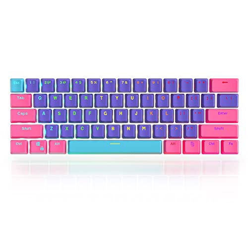プチカスタムキーボード 60% 61Key PBTキャップ RGB バックライト Amazon.co.jp: GTSP PBT バックライト付きキーキャップ 60% 6.25