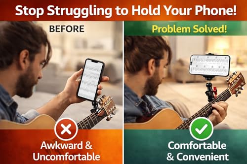 Guitar Phone Holder with 5 Picks - 54% Off $5.99